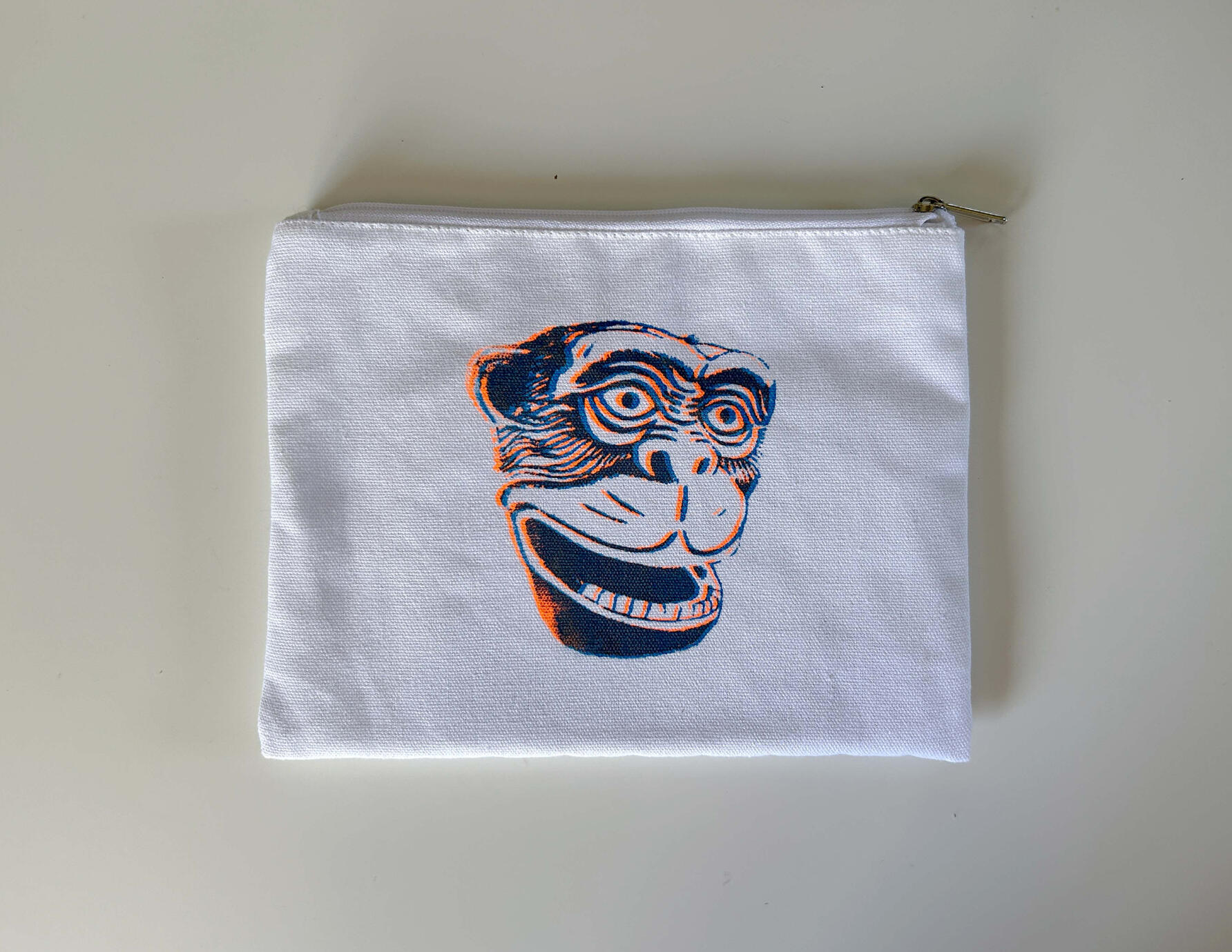 The Monkey Silkscreened Pouch