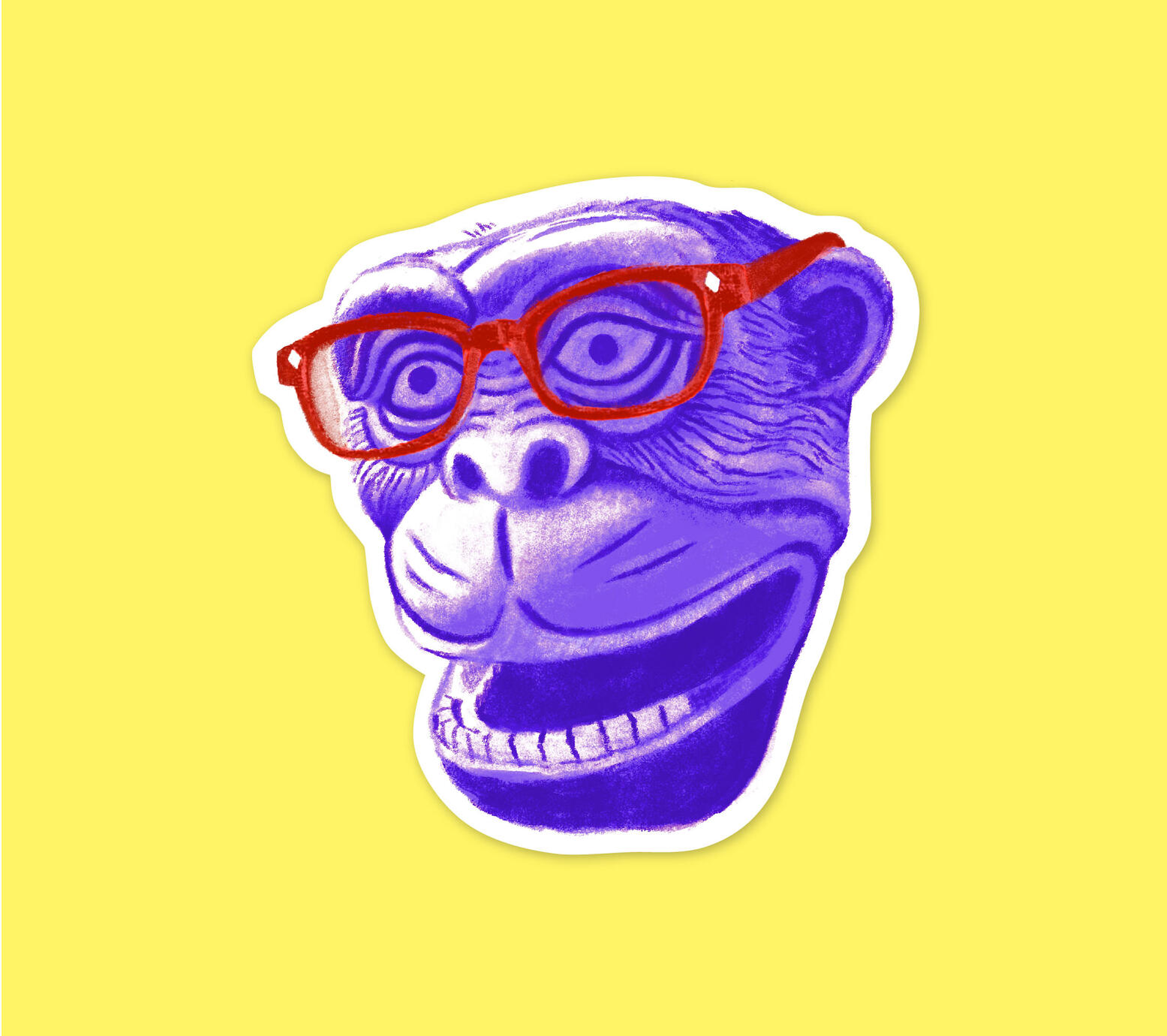 The Monkey Sticker